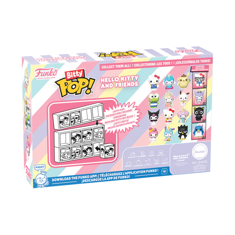 Funko Bitty Pop! Sanrio Hello Kitty and Friends Hello Kitty Mini-Figure 4-Pack - Image 3