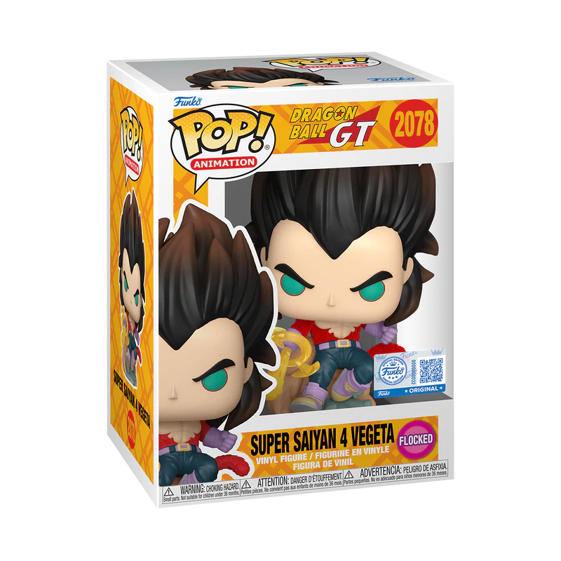 Funko Pop! Dragon Ball GT - Super Saiyan 4 Vegeta Flocked (Chalice Collectibles)