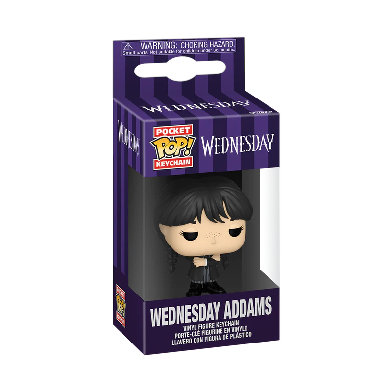Funko Pop! Keychain: Wednesday Season 2 - Wednesday (Black Coat)